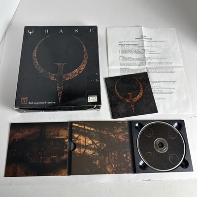 PC Game Quake CD-ROM Big Box Full Registered Version 1997 id Software Nice!