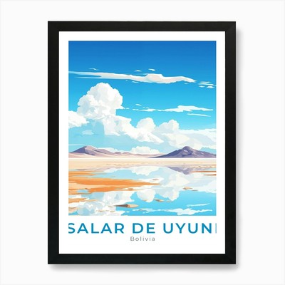 Bolivien Salar de Uyuni Reise 1 Kunst gerahmt Wandbild Poster Leinwanddruck Bild