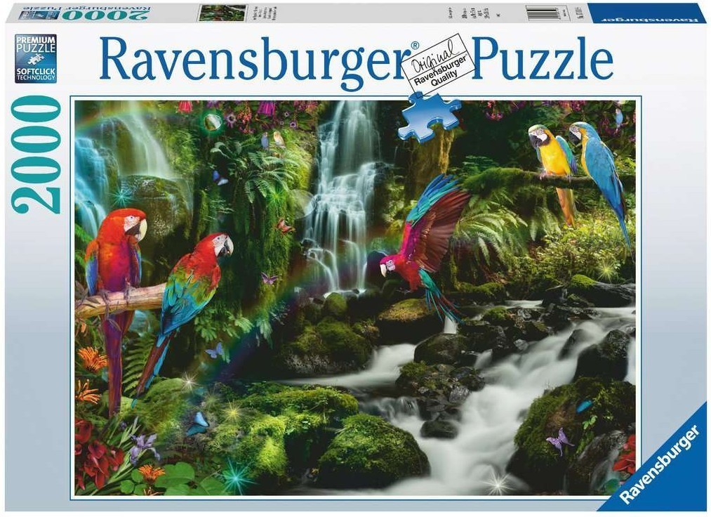Puzzle Ravensburger Le Paradis des Perroquets 2000 pièces en carton extra-épais