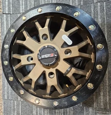 (QTY 1) SYSTEM 3 Off-Road 15S3-3256 Bronze ATV/UTV Wheel Rim 15x6.5 4x156