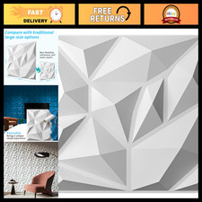 20 Pack 3D Wall Panels for Interior Decor, 11.8"x11.8", White PVC, Living Room 