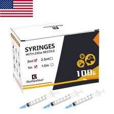 Versatile 100-Pack 3ml Luer-Lock Syringes - Ideal for Dispensing and Measuring
