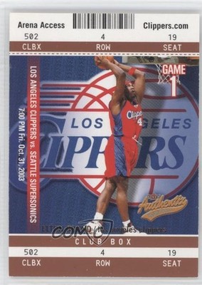 2003-04 Fleer Authentix Club Box 16/100 Elton Brand #81 b9u