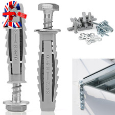 16 Pcs Heavy Duty Wall Fixings Plugs Anchor Masonry Screws Plugs for Brick Bolts