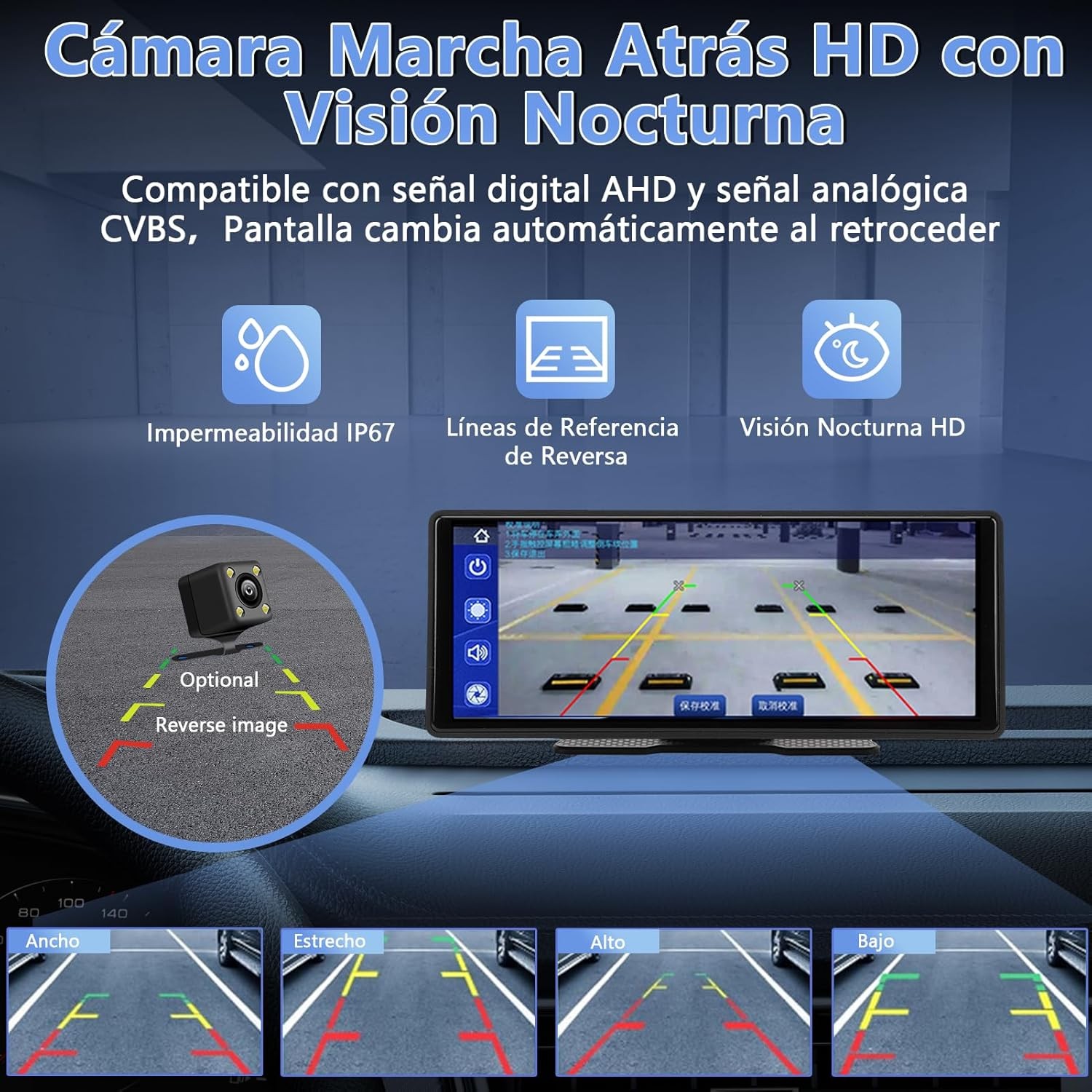 Autoradio Portatile Tablet WIFI 10.26 Telecamera Apple Carplay Android Auto 2DIN - Miniatura 5