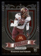 Rashod Bateman 2021 Panini Prizm Draft Picks #166 RC Minnesota Golden Gophers