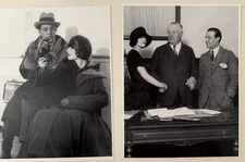 RARE LOT OF 2 Rudolph Valentino & Natacha Rambova Candid Photos 1923 8x10 B&W