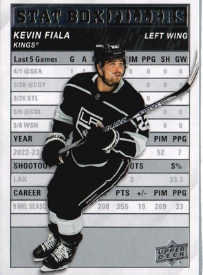 2023-24 Upper Deck #SB-2 Kevin Fiala Stat Box Fillers