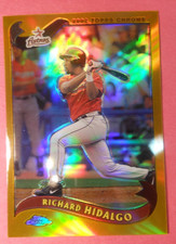 2002 Topps Chrome Richard Hidalgo Astros #251 Gold Refractor Rare Short Print Sp
