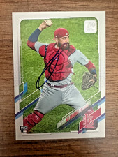 Ali Sanchez Signed 2021 Topps IP AUTO #us244 St. Louis  Cardinals