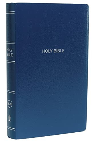 NKJV Gift and Award Biblle Leather-Look Blue Red Letter New King James - Image 3