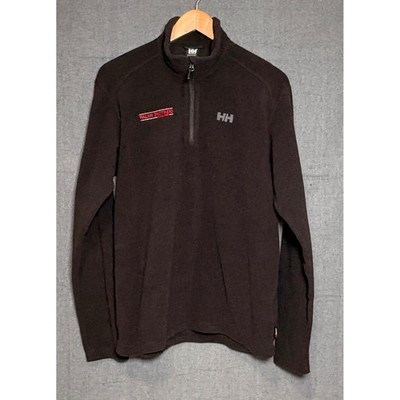 Helly Hansen Mens Polartec Fleece Quarter Zip Pullover Black Sz L Walsh Brothers