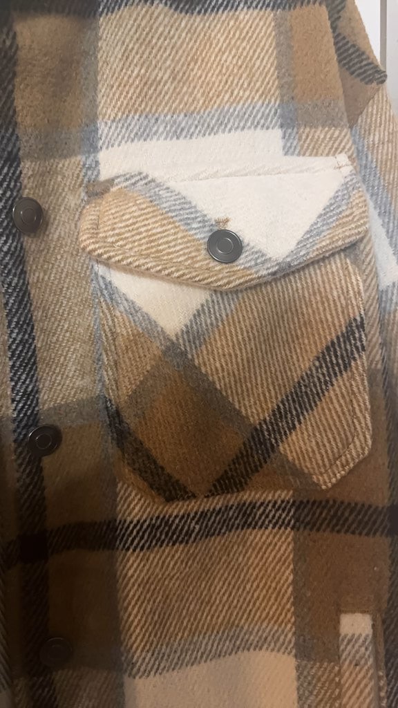 Workshop Plaid Button-Up Jacket - image 3