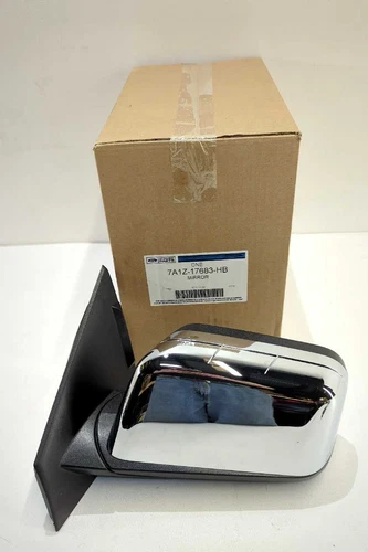 New OEM Genuine Ford Side View Mirror 2007-2010 MKX LH Chrome 10p 7A1Z-17683-HB