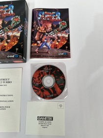 VINTAGE COMMODORE AMIGA CD32 BIG BOXED SUPER STREET FIGHTER TURBO 2 CAPCOM GAME