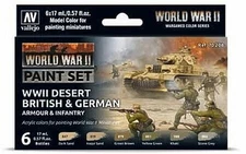 Vallejo Desert British amp; German Armour amp; Infantry WWII Wargames - Hobby