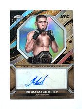 2024 Topps Chrome UFC Marks of Champions Auto ISLAM MAKHACHEV 145/150 REFRACTOR