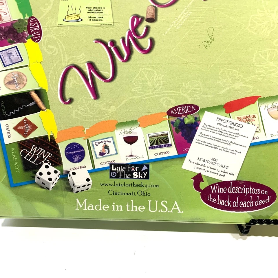 Wine Opoly The Wine Trading Game Fun Full Bodied Well Balanced Family Adults NIB - Image 3 of 4