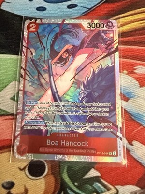 Bandai Boa Hancock OP12-014 SR 3000 Power One Piece Card Game Character Card