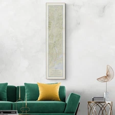 Map of Hudson River (Cahohatatea) – 1609 Henry Hudson Exploration & Native Names