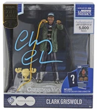 Chevy Chase Christmas Vacation Signed McFarlane Clark Griswold Figure BAS Wit