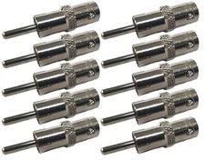 10 Lot Workman 40-2617 BNC Female Jack to RCA Male Plug Coaxial Adapter RF