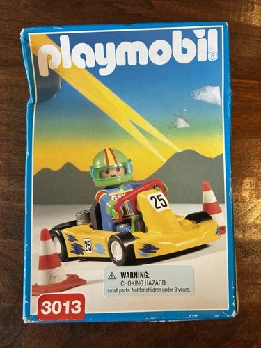Vintage Playmobil Race Car And Driver 1998 Brand New In Sealed Box #3013