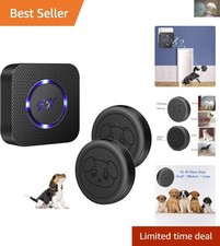 Ultimate Indoor/Outdoor Dog Door Bell - 1 Receiver  2 Waterproof Transmitters