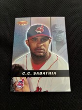 CC SABATHIA ROOKIE BOWMANS BEST 2000 CLEVELAND INDIANS NRMT #118 BASEBALL CARD. rookie card picture