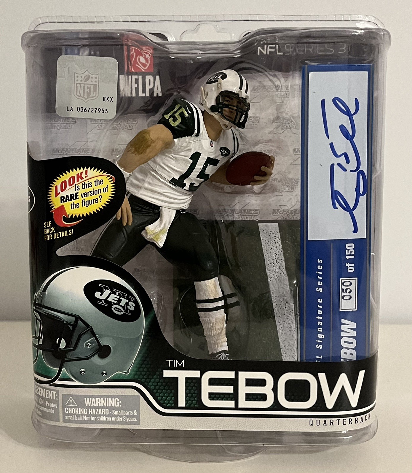 MCFARLANE TIM TEBOW JETS NFL SERIES 31 COLLECTOR LEVEL PREMI