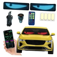 LED Devil's Eyes Light for Car windshield 2PCS Pack Programmable 14x4 inch