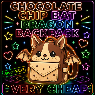 CHOCOLATE CHIP BAT DRAGON RUCKSACK (BILLIG) ADOPT A PET FROM ME - GÜNSTIG
