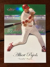 2007 Topps Finest Moment Albert Pujols Green #/199 Refractor Cardinals “Totally”