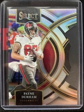 2023 Panini Select - Premier Level Payne Durham #155 Silver Prizm Die-Cut (RC)