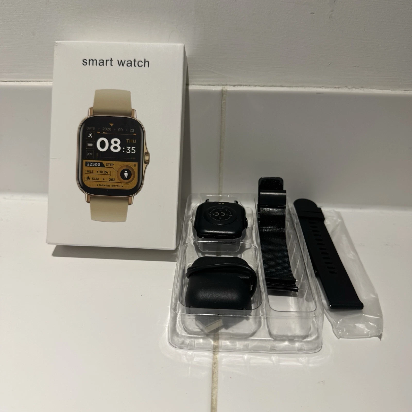 Smart Watch Bluetooth Call Fitness BloodPressure Tracker(Mesh & Silicone Strap)