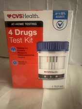 CVS 4 Drugs Multi Panel 99% Accurate Results Home Drug Urine Test New Sealed