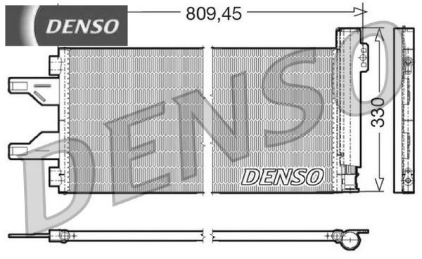 Denso DCN07050 Kondensator FüR Klimaanlage Kondensator Klimaanlage-image