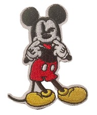 Embroidered Patch Disney Mickey Mouse Hat Jacket Crafting Iron On Badge 2.5