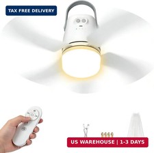 Portable Camping Fan Light, 20" 20000mAh Rechargeable Ceiling Fan with Light  R