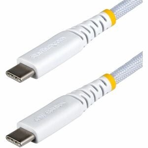 Startech 30Cm 1Ft Weiß USB-C Ladekabel 60W 3A Pd Dual-Layer Geflochten Nylon/