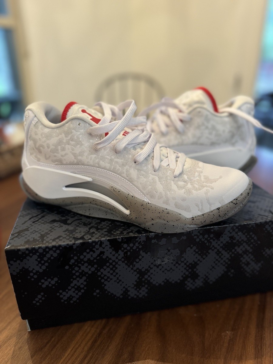 Nike Air Jordan Zion 3 Fresh Paint White Varsity Red Grey  display picture 3