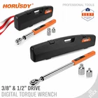 1/2"&3/8'' Digital Torque Wrench Set 25~250Ft-Lb/17-340N.m&4.4~44.3Ft-Lb/3-60N.m