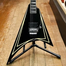 EDWARDS by ESP E-AL-128 Sawtooth Alexi Laiho Signature Black w/White Stripes MIJ