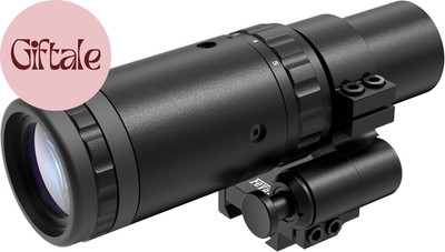 Red Dot Magnifier 1.5X - 5X Magnification with Focus Adjustment and Flip to Left