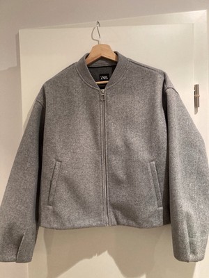 Zara Blouson Grau M /40 Neuwertig 