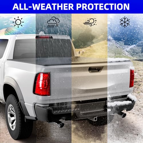 Soft Roll Up Truck Bed Cover Compatible with 2019-2025 Ram 1500 New Body - Picture 6 of 7