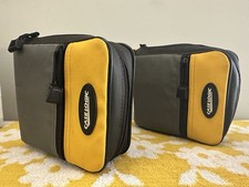 Vintage Case Logic 24 Disc Travel CD DVD Case Zip Up Lot of 2 Yellow Gray 90s