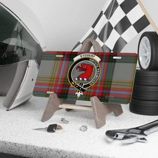 Clan Sydserf Crest Scottish Tartan Novelty License Plate