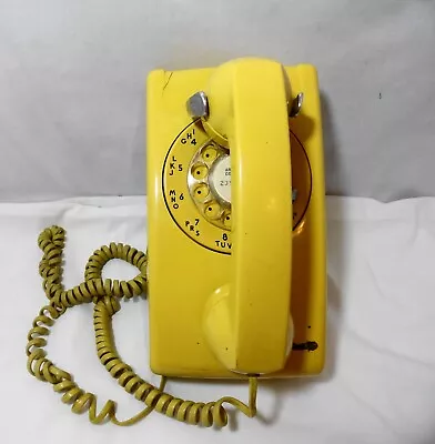 Comprar Teléfono Giratorio De Colección Western Bell Dorado Amarillo Montaje En Pared #554BMP Sin Probar