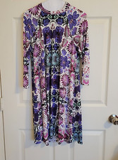 FREE PEOPLE Sz S Floral Fiesta Shift High Neck Dress